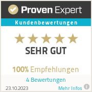 ProvenExpert-Bewertungssiegel